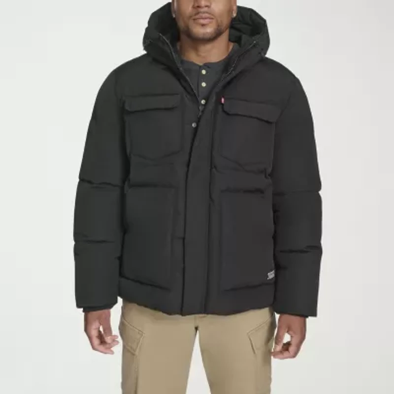 Levi's Mens Hooded Water Resistant Heavyweight Big and Tall Puffer Parka