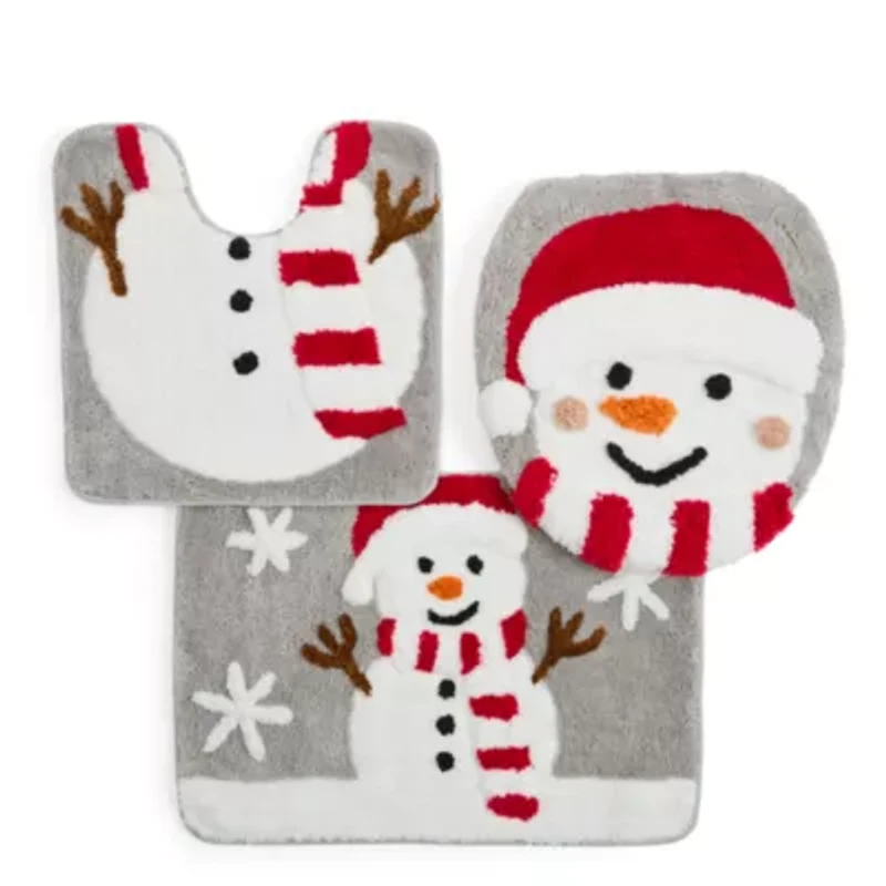 Avanti Snowman 3-pc. Bath Rug Set