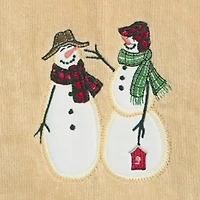 Avanti Snowman Gathering 2-pc. Embellished Hand Towel