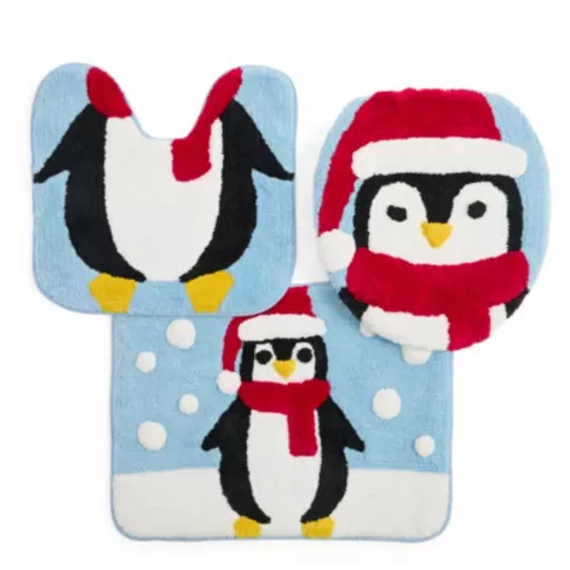 Avanti Penguin 3-pc. Bath Rug Set