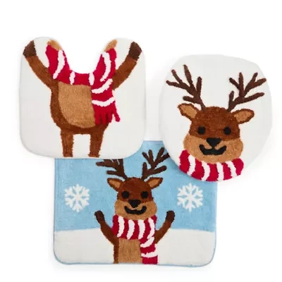 Avanti Reindeer 3-pc. Bath Rug Set