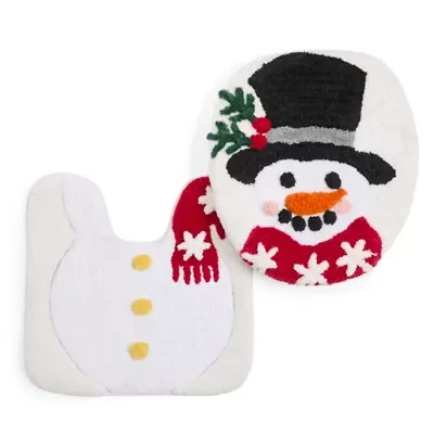 Avanti Snowman 2-pc. Holiday Bath Rug