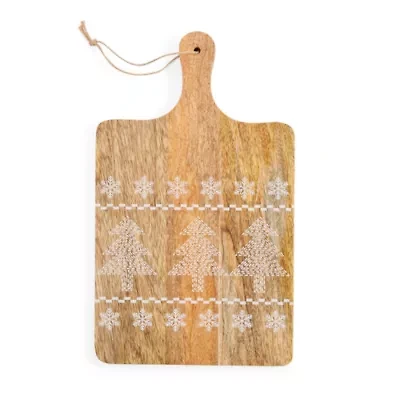 North Pole Trading Co. Fair Isle Wood Serve Board