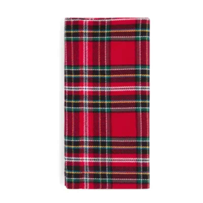 North Pole Trading Co. Noel Market Plaid 4-pc. Napkins