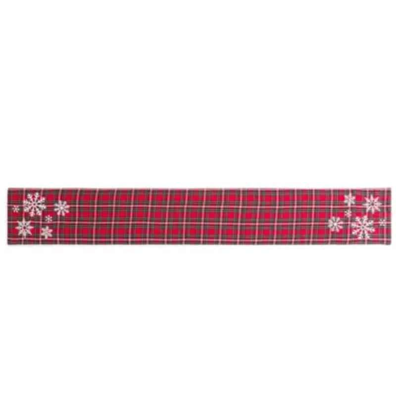 North Pole Trading Co. Noel Market Plaid Table Runner