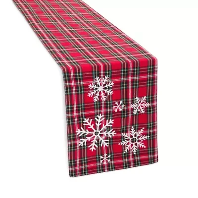 North Pole Trading Co. Noel Market Plaid Table Runner