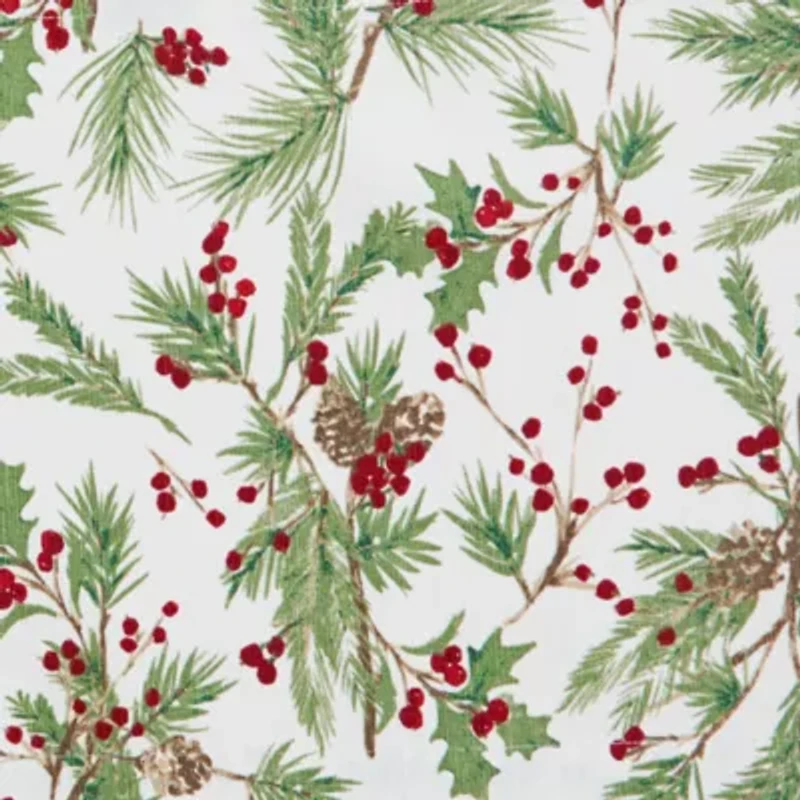 North Pole Trading Co. Holly Berry Table Runner