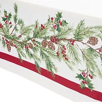 North Pole Trading Co. Holly Berry Tablecloth