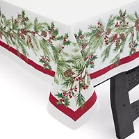 North Pole Trading Co. Holly Berry Tablecloth
