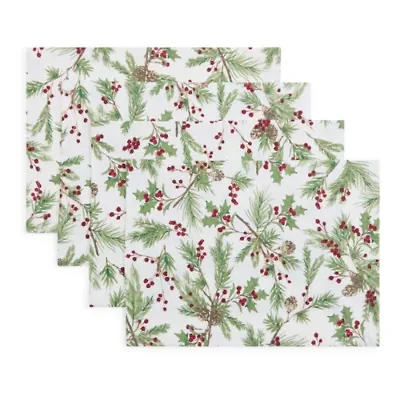 North Pole Trading Co. Holly Berry 4-pc. Placemat