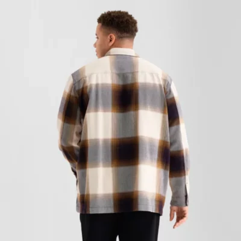 mutual weave Mens Midweight Big and Tall Shirt Jacket