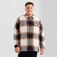 mutual weave Mens Midweight Big and Tall Shirt Jacket