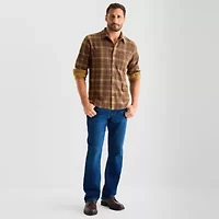 mutual weave Mens Long Sleeve Button-Down Shirt