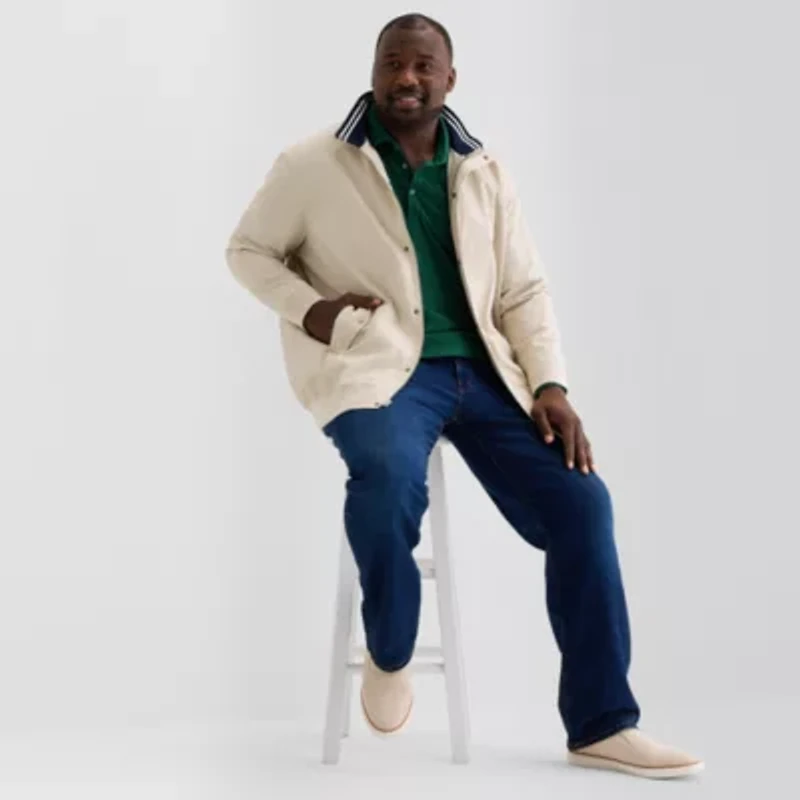 St. John's Bay Harrington Golf Mens Big and Tall Bomber Jacket