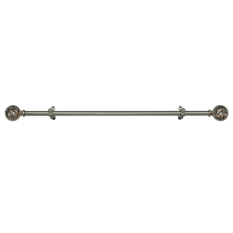 Buono II ¾" Adjustable Curtain Rod with Grace Finial
