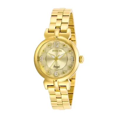 Invicta Angel Womens Gold Tone Stainless Steel Bracelet Watch 29146