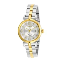 Invicta Angel Womens Two Tone Stainless Steel Bracelet Watch
