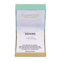 Footnotes Angel Sterling Silver 16 Inch Link Wing Pendant Necklace