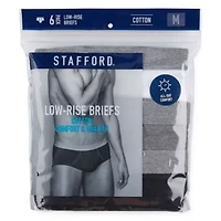 Stafford Low-Rise Mens 6 Pack Briefs 325616