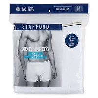 Stafford Mens 4 Pack Boxer Briefs 302866