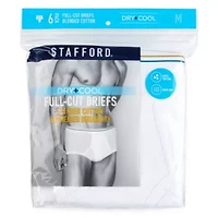Stafford Dry + Cool Full-Cut Mens 6 Pack Briefs 302872