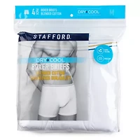 Stafford Dry + Cool Mens 4 Pack Boxer Briefs 302869