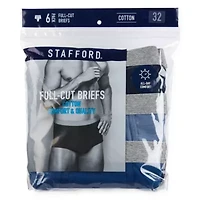 Stafford Full-Cut Mens 6 Pack Briefs 302852