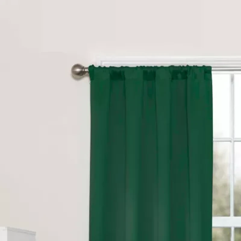 Eclipse Darrell Rod Pocket Blackout Single Curtain Panel