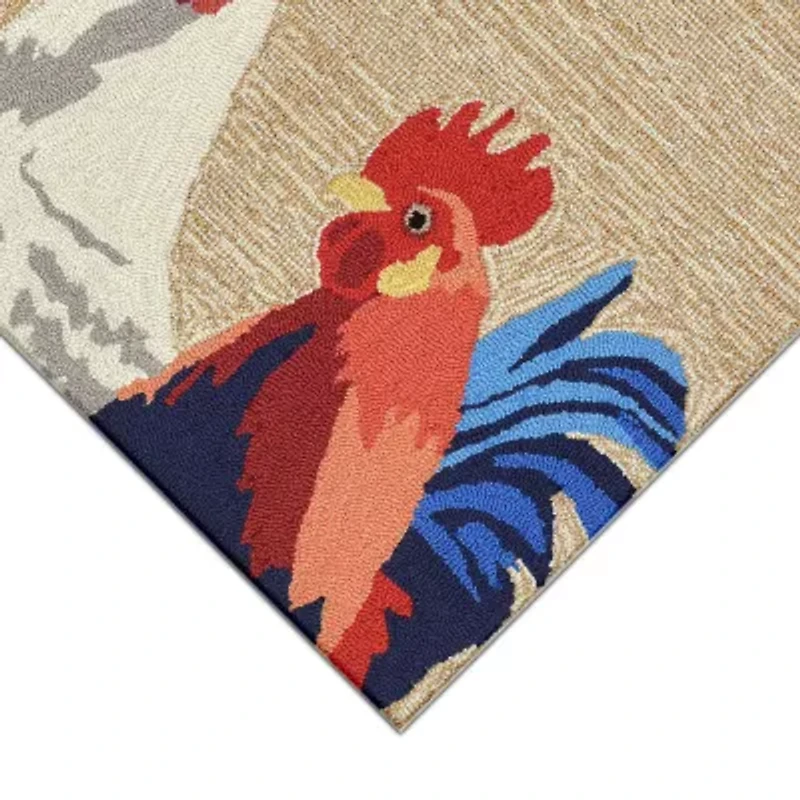Liora Manne Frontporch Rooster Indoor/Outdoor Rug