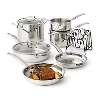 Cuisinart Nesting Stainless Steel 11-Pc. Cookware Set