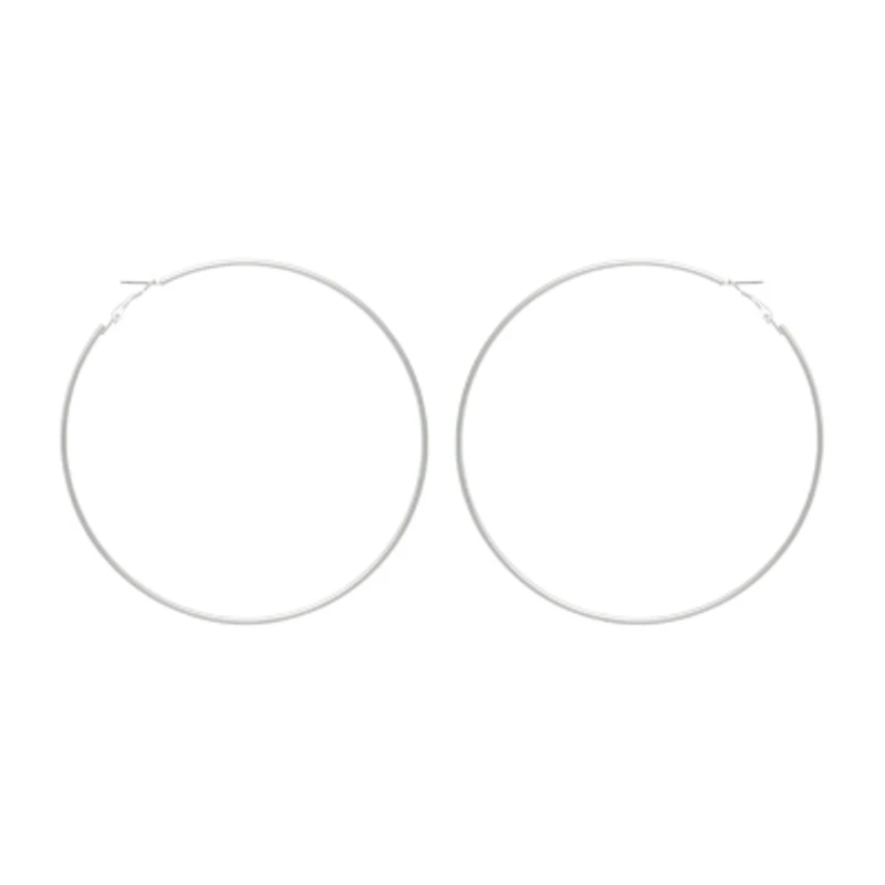 Bold Elements Thin Womens 18mm Hoop Earrings
