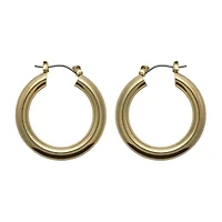 Bold Elements Thick Womens 30mm Hoop Earrings