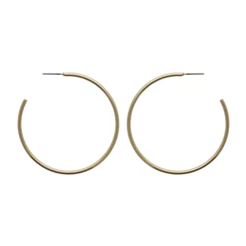 Bold Elements Thin Womens 51.6mm Hoop Earrings