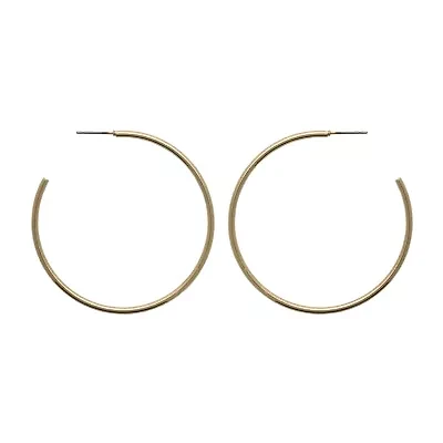 Bold Elements Thin Womens 51.6mm Hoop Earrings