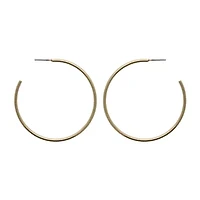 Bold Elements Thin Womens 51.6mm Hoop Earrings