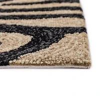 Liora Manne Ravella Zebra Hand Tufted Indoor Outdoor Rectangular Accent Rug