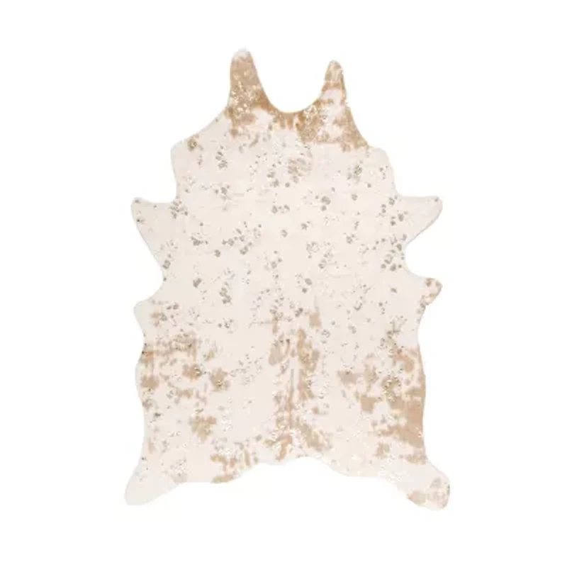 nuLoom Iraida Faux Cowhide Rectangular Rug
