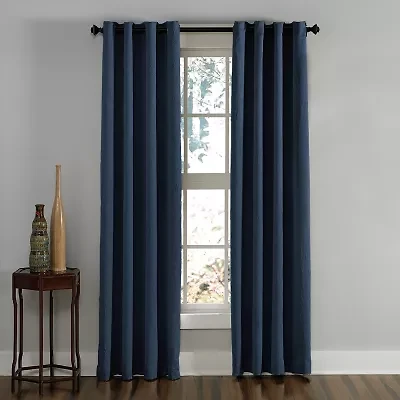 CHF Lenox Grommet Top Light-Filtering Single Curtain Panel
