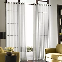 CHF Soho Voile Grommet Top Sheer Single Curtain Panel