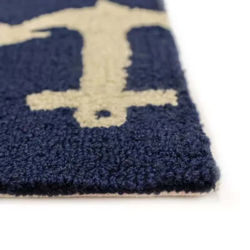 Liora Manne Frontporch Anchor Hand Tufted Indoor Outdoor Rectangular Accent Rug