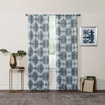 Eclipse Olivia Rod Pocket Light-Filtering Single Curtain Panel