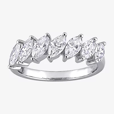 Womens 1 3/4 CT. T.W. Lab Created White Moissanite 10K Gold Anniversary Engagement Ring