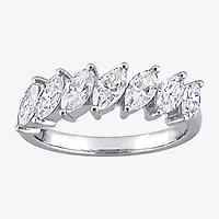 Womens 1 3/4 CT. T.W. Lab Created White Moissanite 10K Gold Anniversary Engagement Ring