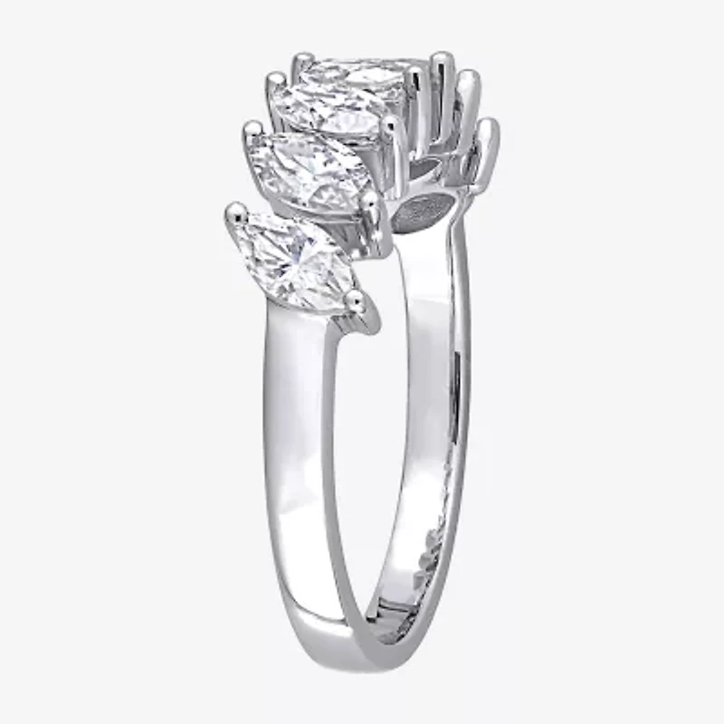 Womens 1 3/4 CT. T.W. Lab Created White Moissanite 10K Gold Anniversary Engagement Ring