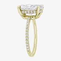 Womens 4 7/8 Ct. T.W. Lab Created White Moissanite 10K Gold Engagement Ring