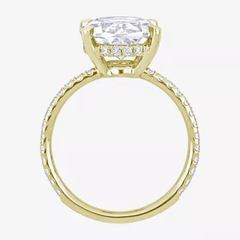 Womens 4 7/8 Ct. T.W. Lab Created White Moissanite 10K Gold Engagement Ring