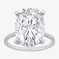 Womens 8 Ct.T.W. Lab Created White Moissanite 10K Gold Engagement Ring