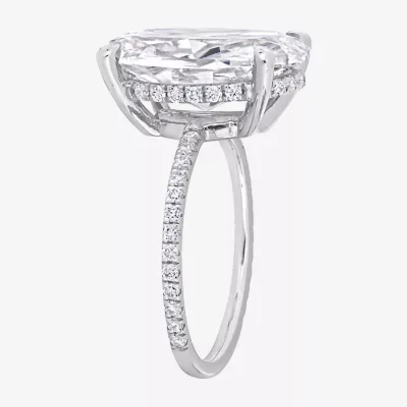 Womens 8 Ct.T.W. Lab Created White Moissanite 10K Gold Engagement Ring