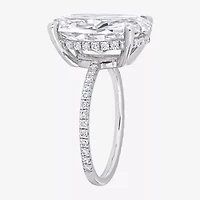Womens 8 Ct.T.W. Lab Created White Moissanite 10K Gold Engagement Ring