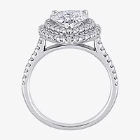Womens 2 5/8 Ct. T.W. Lab Created White Moissanite 10K Gold Heart Engagement Ring